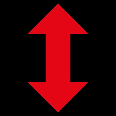 Vektör simge dikey Exchange oklar düz