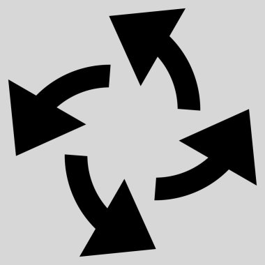 Santrifüj oklar düz vektör simgesi