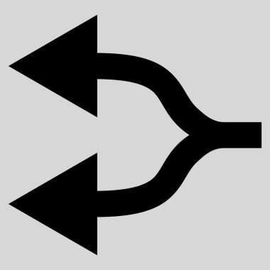 Split oklar sol düz vektör simgesi