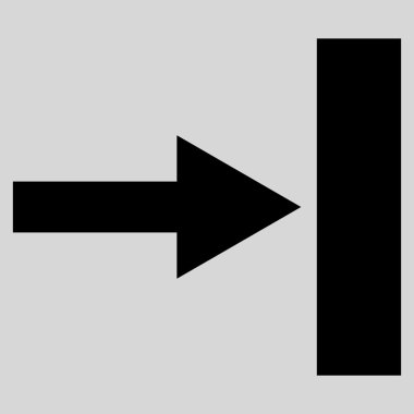 Doğru düz taşımak vektör simgesi