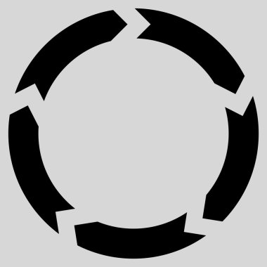 Dolaşım düz vektör simgesi