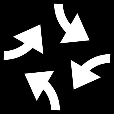 Oklar düz vektör simge girdap