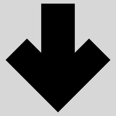 Düz vektör simgesi aşağı ok