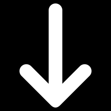 Düz vektör simgesi aşağı ok