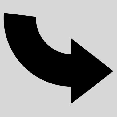 Saatin tersi yönde düz vektör simge döndürmek