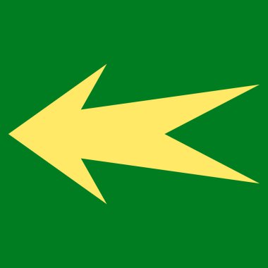 Ok Sol Düz Vektör Sembolü