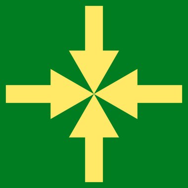 Oklar düz vektör piktogram sıkıştırmak