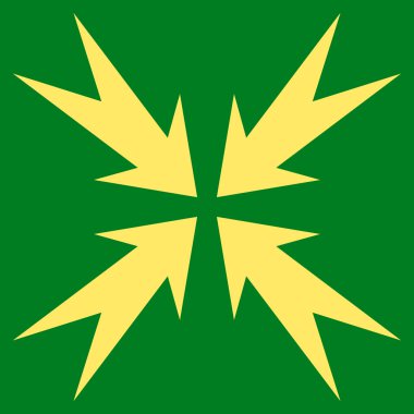 Sıkıştırma OK düz vektör simgesi