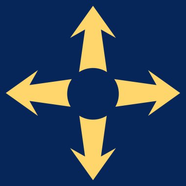 Oklar düz vektör simgesini genişletin