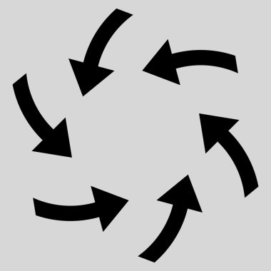 Oklar düz vektör simge girdap