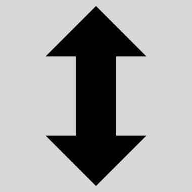 Vektör simge dikey Exchange oklar düz