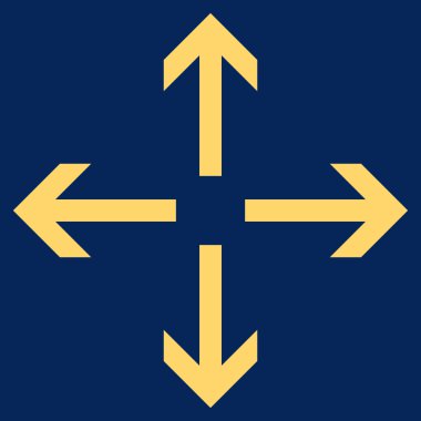 Oklar düz vektör simgesini genişletin