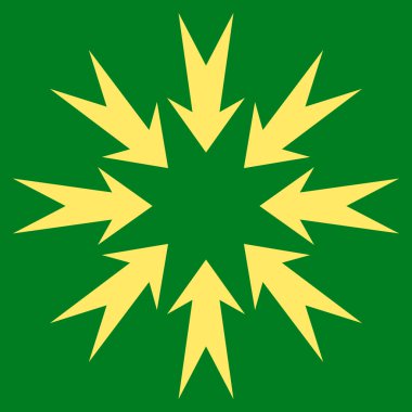 Basınç oklar düz vektör simgesi