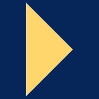 Ok ucu düz vektör piktogram sağ