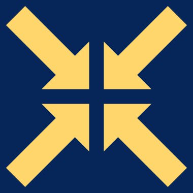 Basınç oklar düz vektör simgesi