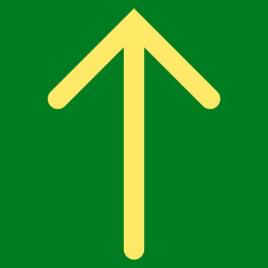 Düz vektör simge yukarı ok