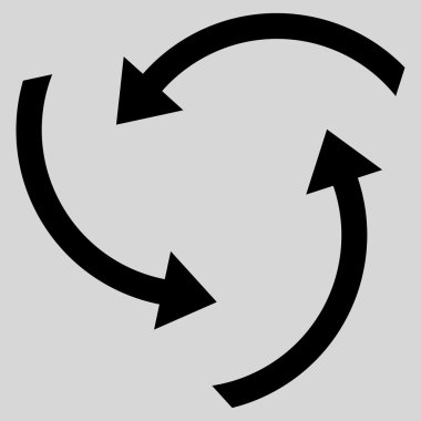 Oklar düz vektör simge girdap