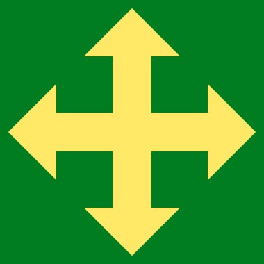 Düz vektör piktogram genişletin