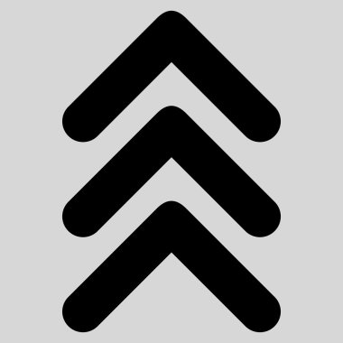 Düz vektör simge yukarı çift ok ucu