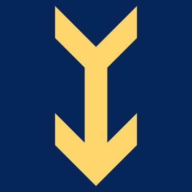 Düz vektör simgesi aşağı ok