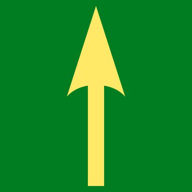 Düz vektör simge yukarı ok keskin