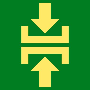 Basın düşey yönde düz vektör simgesi