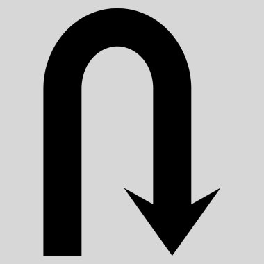 Geri düz vektör simge açmak