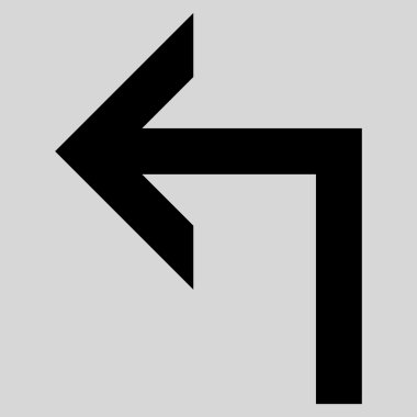 Sol düz vektör simge açmak