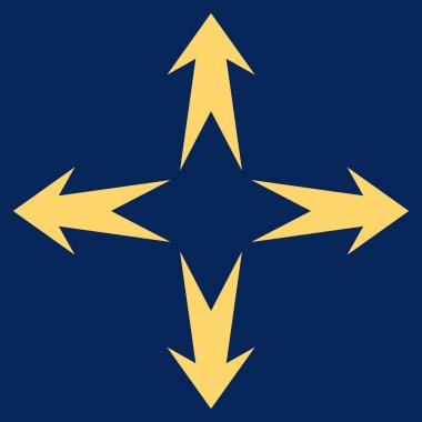 Oklar düz vektör piktogram genişletin