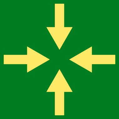 Oklar düz vektör piktogram sıkıştırmak