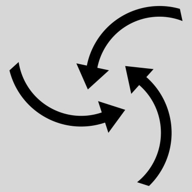 Oklar düz vektör simge girdap