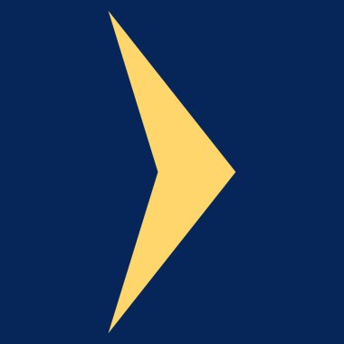 Ok Başı Sağ Düz Vektör Sembolü