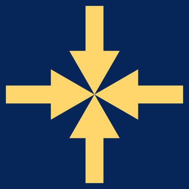 Oklar düz vektör simge sıkıştırmak