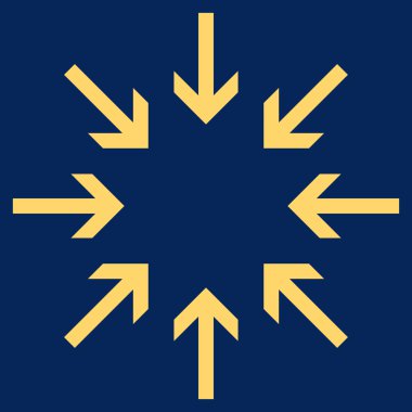 Basınç oklar düz vektör piktogram