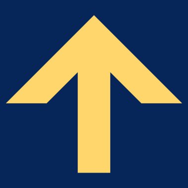 Düz vektör simge yukarı ok