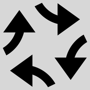 Oklar düz vektör simge girdap