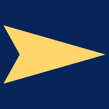 Ok Başı Sağ Düz Vektör Sembolü