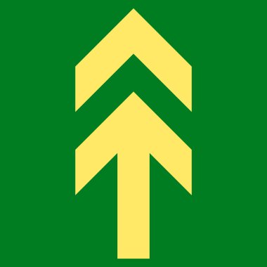 Düz vektör simge yukarı ok