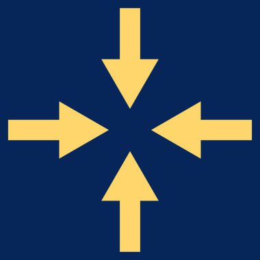 Oklar düz vektör simge sıkıştırmak