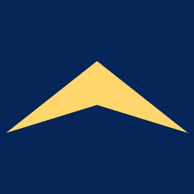 Düz vektör piktogram yukarı ok ucu