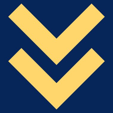 Düz Vektör Sembolü aşağı kaydırma