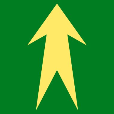 Düz vektör simge yukarı ok