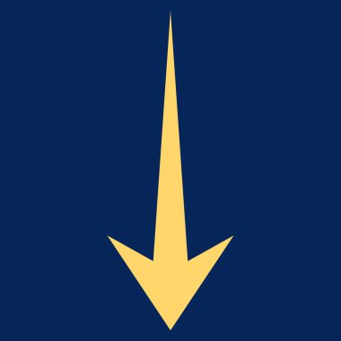 Düz vektör simgesi aşağı ok