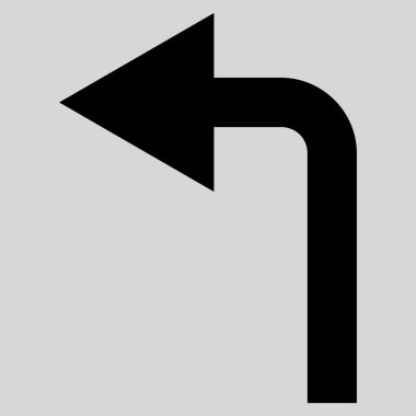 Sol düz vektör simge açmak