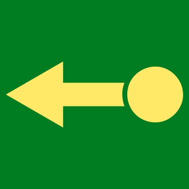 Sol düz vektör simge çekin