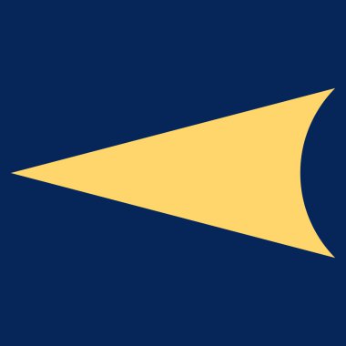 Ok başı Sol Düz Vektör Sembolü