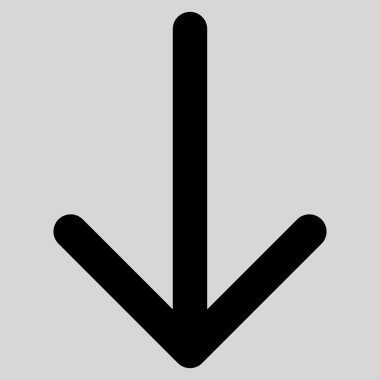 Düz vektör simgesi aşağı ok