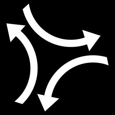 Vektör simge Exchange oklar düz