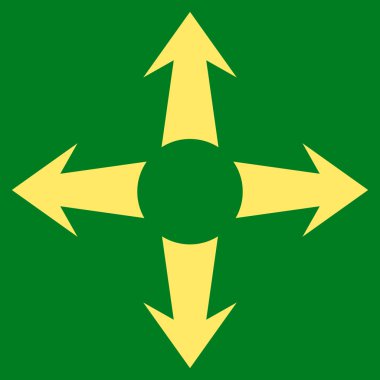 Oklar düz vektör simgesini genişletin