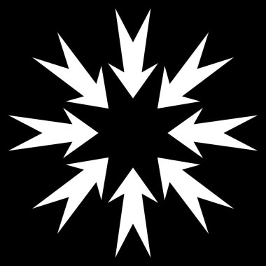 Basınç oklar düz vektör simgesi